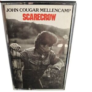 John Cougar Mellencamp‎ Scarecrow Cassette Tape 1985 Vintage